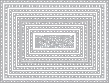 Sizzix 661561 Framelits Die Set, Rectangles, Dotted by Stephanie